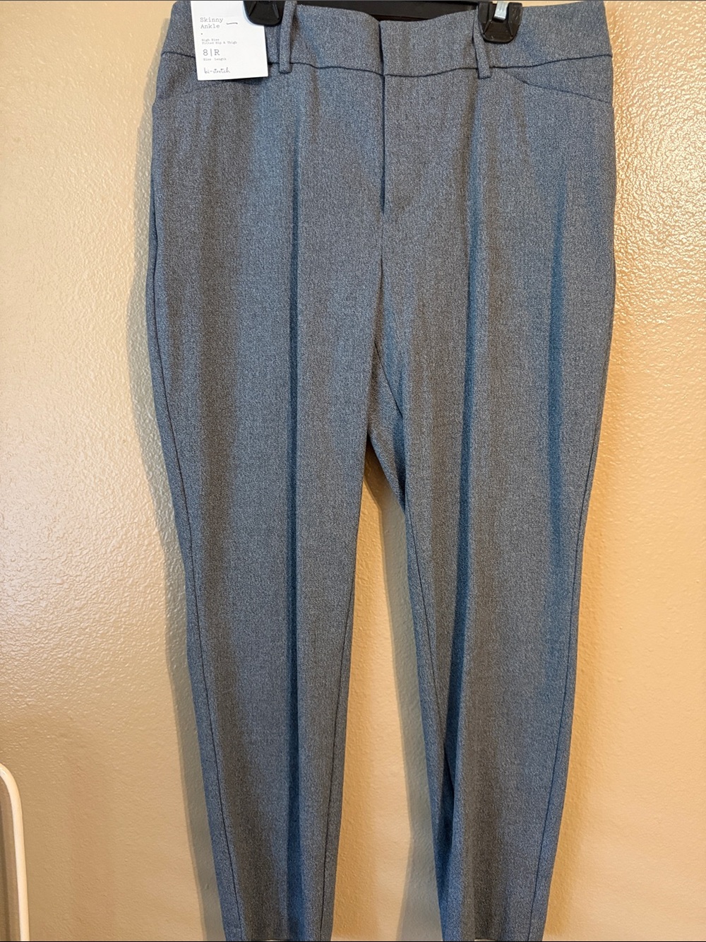 a new day Gray Heather Flat-Front Women's Dress Trousers